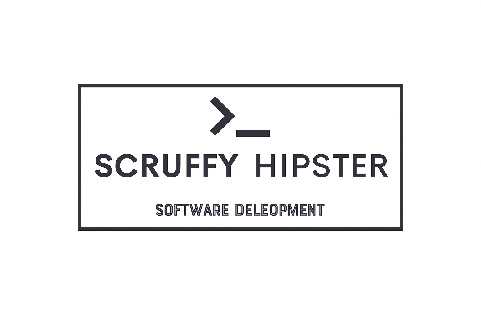 Scruffy Hipster Logo