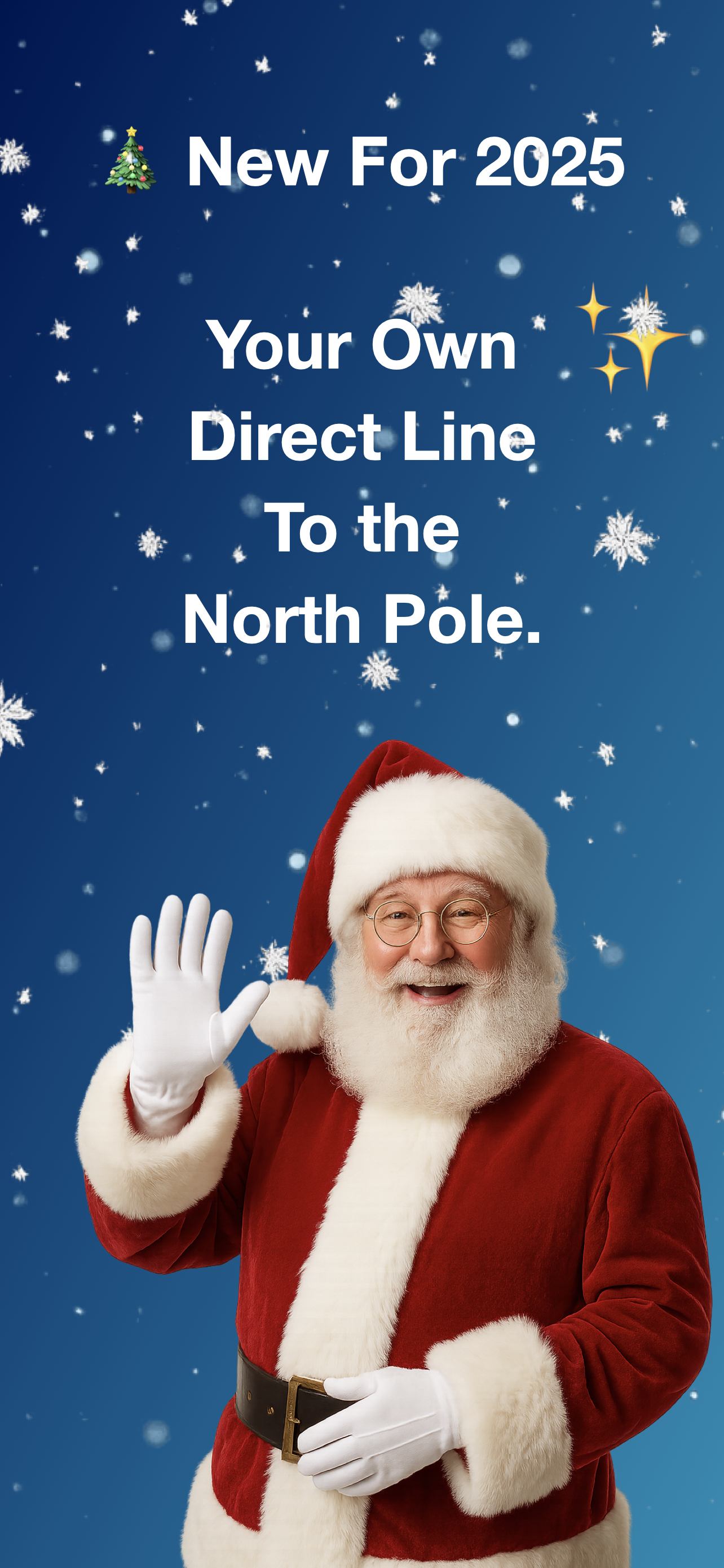 Chat with Santa screen